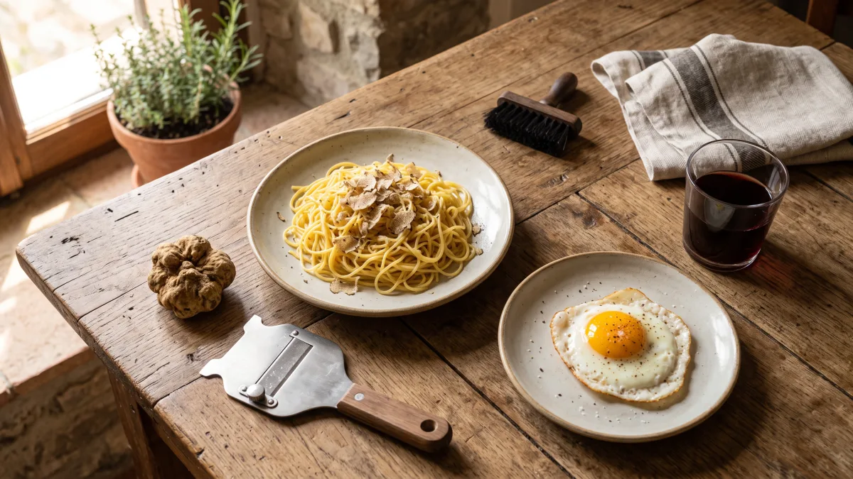 Caccia al tartufo con un trifolao